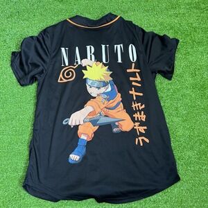Naruto Baseball Jersey SM Hidden Leaf Valley Manga Black